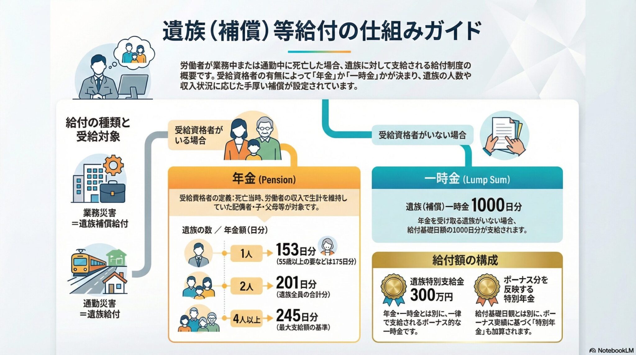 労災保険の遺族（補償）等給付｜受給資格と給付額を解説